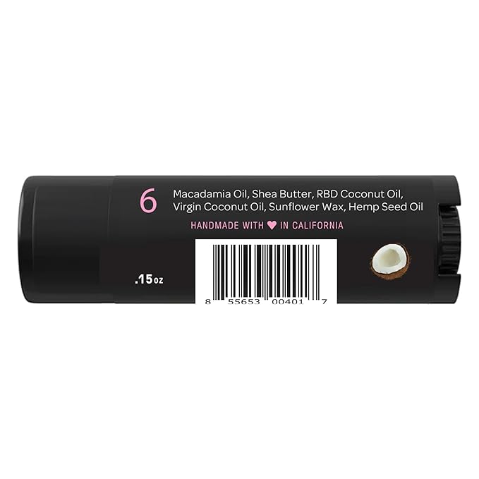 Natural Lip Butter Lip Balm - Original - Pure Enough to Eat - Made With Just 6 Vegan Ingredients - Moisturizing Lip Care for All Day Hydration (2-Pack)
