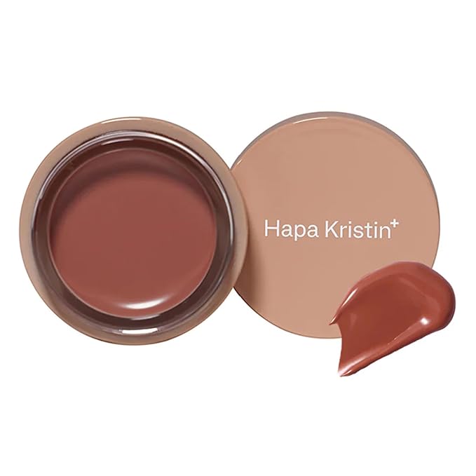 Gleam Glow Lip and Cheek Tint, Hydrating Korean Cream Blush with Long-Lasting Wear, Buildable with Radiant Finish, Warm Cinnamon 502, 0.15 oz
