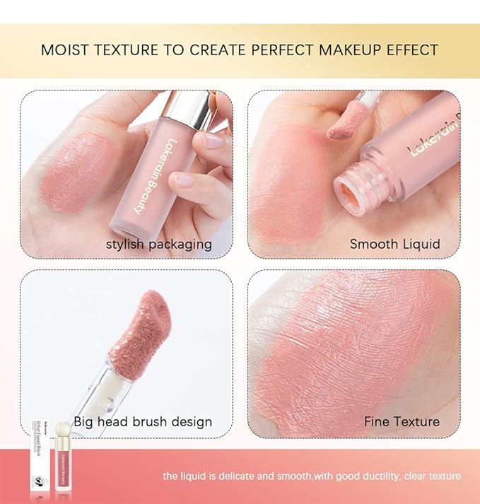 MEICOLY Matte Dewy Liquid Blush,Super Natural Cream Blush Stick for Cheeks,Silky Smooth Soft Pinch Long-Lasting Waterproof and Sweat proof Blush Makeup,Cruelty-Free,05,Grateful,Wine Red