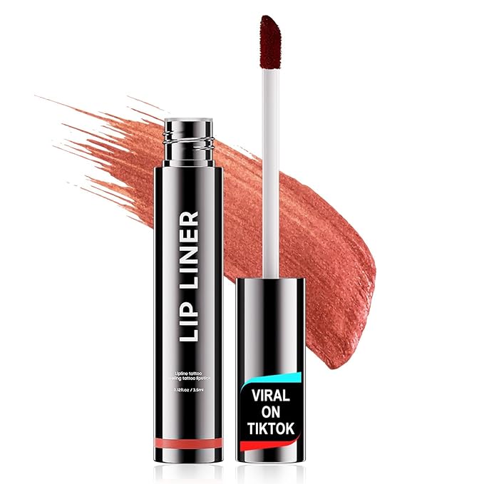 OETUIOW Lip Tint Stain Peel Off - Waterproof Lip Liner Stain, Moisturizing Long-Lasting Lip Stain, Create A Natural Lip Color, Enhancing Complexion for All Skin Types (Rose, 0.12 Fl Oz (Pack of 1))