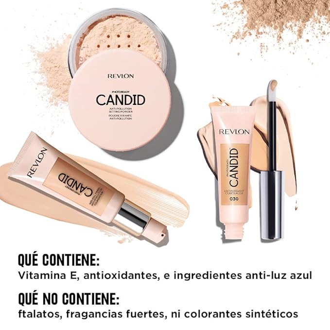 Revlon PhotoReady Candid Setting Powder, with Anti-Pollution, Antioxidant Ingredients, without Parabens, Pthalates and Fragrances; Shade 002 .34 Fluid Oz