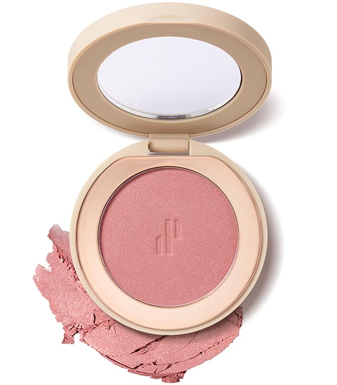 Heart Percent Dote on Mood Glow Blush, Smooth Radiant Color Luminous Shimmering Stain Finish Cheek Makeup Blush (03. Veil Nude)