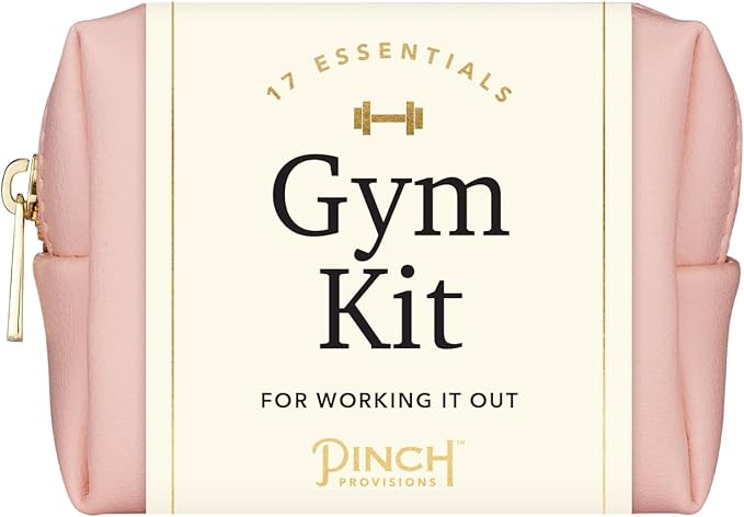 Pinch Provisions Gym Kit, includes 15 Personal Care Essentials for Wellness & Beauty, Perfect for Gifts, Gym Bags, Duffle Bags & Lockers (Blush)