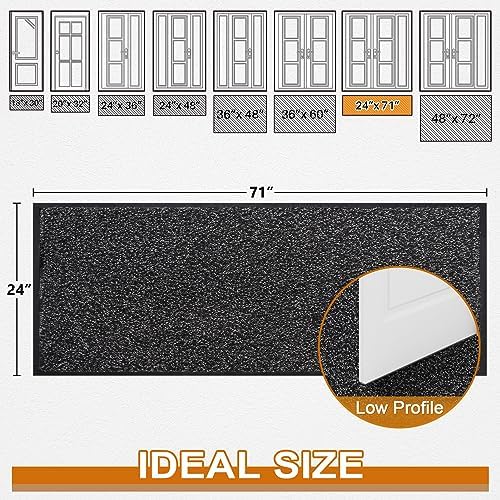 Mibao Super Absorbent Front Door Mat, Non-Slip Washable Indoor Doormats - Image 2