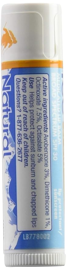 Natural Ice Mentholatum Sport Medicated Lip Protectant With Spf 30 Sunscreen, 0.15 Ounce