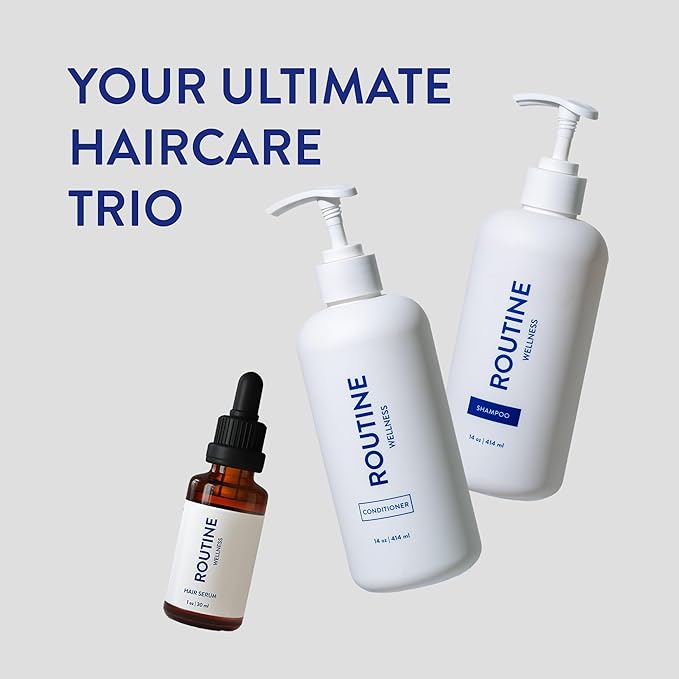 Routine Wellness Advanced Hair Serum - Nourishing Scalp Treatment for Enhanced Hair Support and Thickness with Natural Oils, Ideal for Men & Women - 30ml
