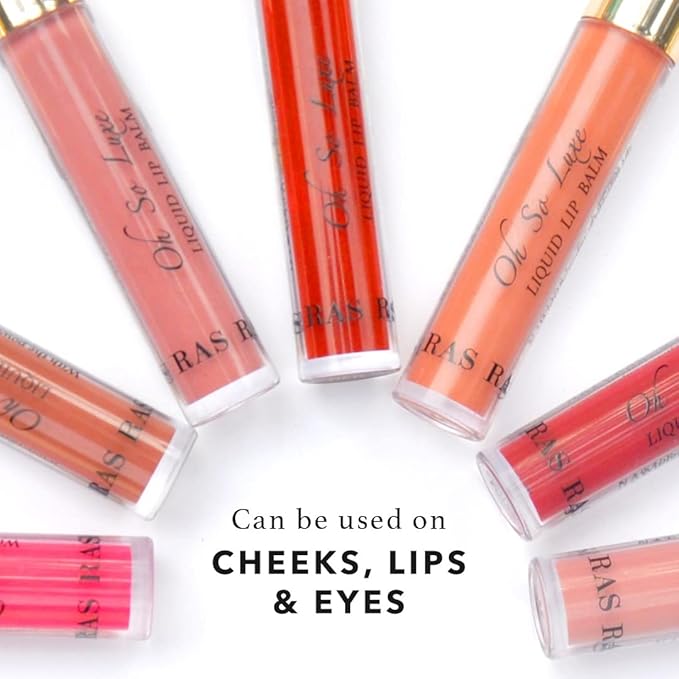 Oh-So-Luxe Liquid Tinted Lip Balm, Hydrating & Nourishing Tinted Lip Oil for dry dark lips, results in Soft & Glowing Lips, Moisturizing, Non-Sticky Mauve Pink Shade - 0.10 Fl Oz - RAS LUXURY OILS