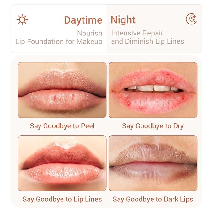 Strawberry Lip Balm, Sleeping Lip Mask, Exfoliating Honey Lip Balm, Hydrating & Prevention Dry and Cracked Lip Scrubs Exfoliator, Lip Repair Nourishes the Lip Skin