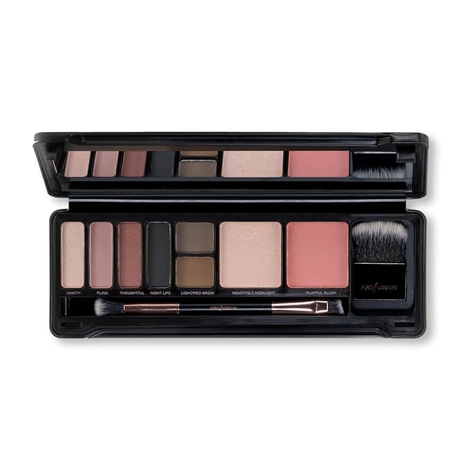 Profusion Cosmetics Glam Face Eye and Face Pro Makeup Case, Achieve Glamorous Looks With The Ultimate Night Out Makeup Palette, Raise Your Beauty Routine With Premium Beauty Tool