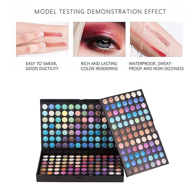 VERONNI 252 Colors Eyeshadow Palette Makeup set 3 Layers High Pigmented Matte Shimmer Eyeshadow Pallet Professional Full Eye Makeup Kit EyeShadow Box Ultimate Cosmetics Set