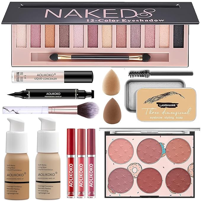 Makeup Kit for Women Full Kit,All in One Makeup Kit,Includes 12 Colors Eyeshadow Palette And multiple cosmetics,Makeup Gift Set for Women &Girls(YYP-NEW)