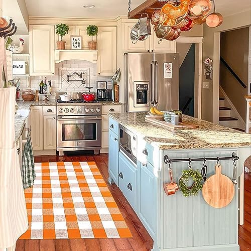Bottalive Buffalo Plaid Outdoor Rugs, Layering Rug - Image 6