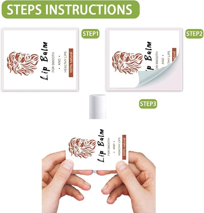 OLYCRAFT 100Pcs Self-Adhesive Lip Balm Tag Stickers 1.7x2.1 inch Adhesive Label with Greek Mythology Portrait Rectangle Lipstick Tag Sticker for Lip Balm Container Tubes Lipstick Wrapping Decoration