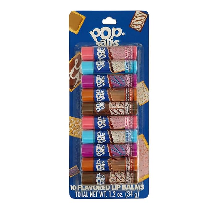 Taste of Beauty Flavored Lip Balm Sets | Make Great Gifts, Stocking Stuffers, Valentine's, Easter Basket Stuffers (Pop Tart)