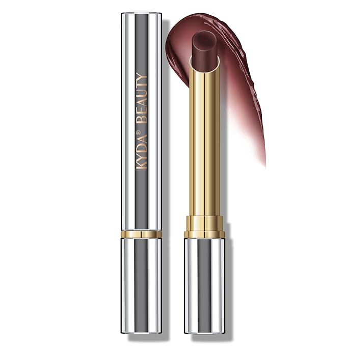 KYDA Tinted Lip Balm, Hydrating Sheer Formula Lip Balm, Natural Glossy Finish, Moisturizing Lip Care Balm for Dry Lips, Black Candy