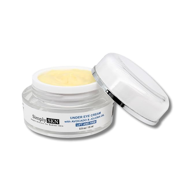 Under Eye Cream with Avocado Oil and Jojoba Oil - Anti-Aging Rich Hydrating Under Eye Cream For Minimizing Dark Circles, Puffiness and Fine Lines - 0.5 Fl. Oz.