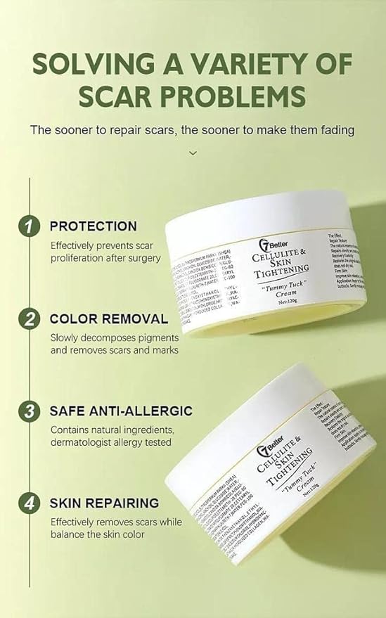 Stretch Marks and Scars Removal Cream for Pregnancy - Scars Repair, Abdominal Firming, and Gentle Stretch Marks Eradication Skincare Body