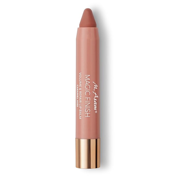 M. Asam MAGIC FINISH Volume & Repair Lip Balm Caramel-Kiss (0.11 oz) - Lip balm for delicate shine & more volume with plumping & nourishing vitamin E & shea butter