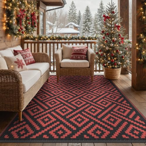 GENIMO Outdoor Rug, Waterproof Plastic Rugs by GENIMO