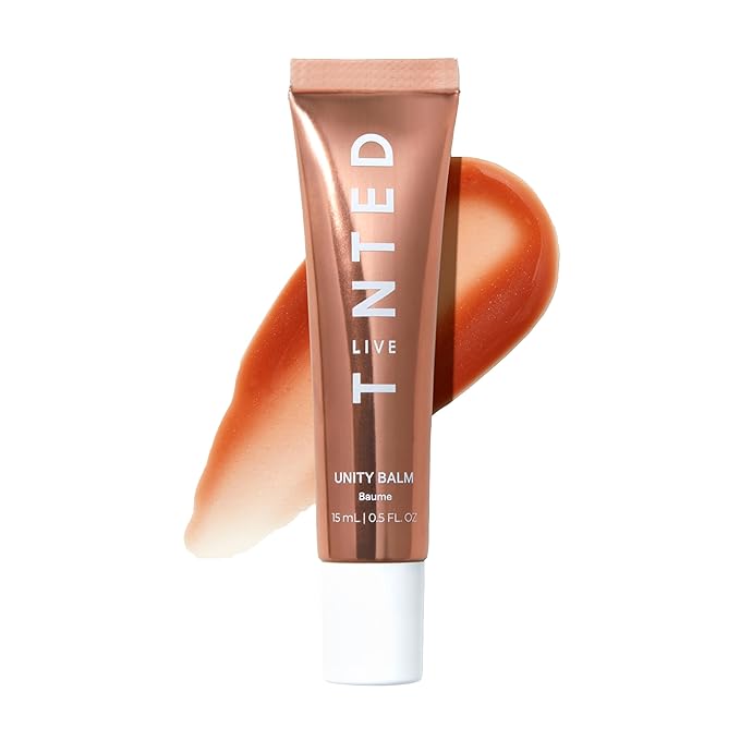 Live Tinted Unity Balm – Ultra-Hydrating Lip Balm with Shea Butter, Hyaluronic Acid & Vitamin E – Universal Warm Tint