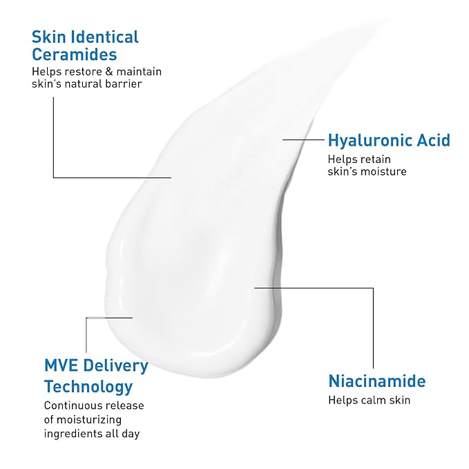 CeraVe Oil Control Moisturizing Gel-Cream, Face Moisturizer for Oily Skin, Niacinamide, Hyaluronic Acid & Oil Absorbing Technology To Rebalance Oily Skin, Non-Comedogenic, Fragrance Free & Oil-Free
