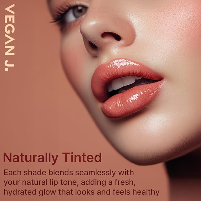 Lip Balm – Long-Lasting Hydration with Natural Color – Korean Beauty, Oasis Plant Complex, Silicone-Free, Vegan & Cruelty-Free Lip Care (003 Sunset Coral)