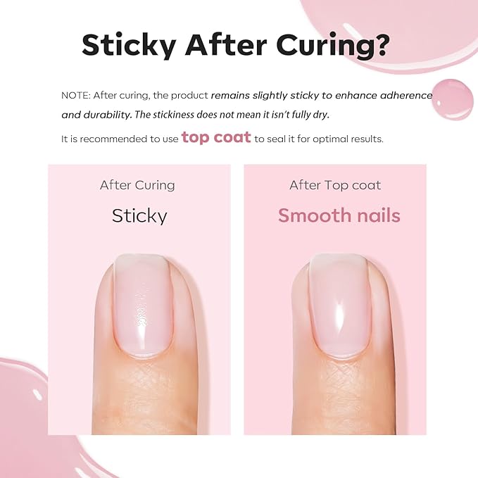 modelones Builder Nail Gel, 8-in-One Nude Pink Glitter Builder, Rainbow Iridescent Shimmer Nail Gel Polish, Jelly Pink Sparkle LED Lamp Cured Hard Rubber Color Base for Home DIY Salon Girls