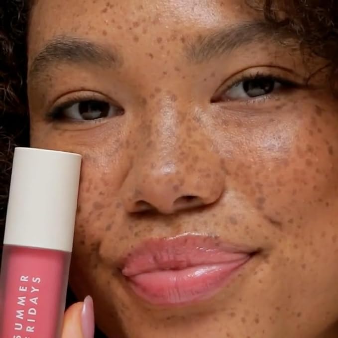 Summer Fridays Dream Lip Oil - Tinted Lip Oil with Moisturizing Sheer Coverage, High-Shine and Deep Hydration - Non-Sticky Formula for Long-Lasting Softness - Pink Cloud (0.15 Oz)