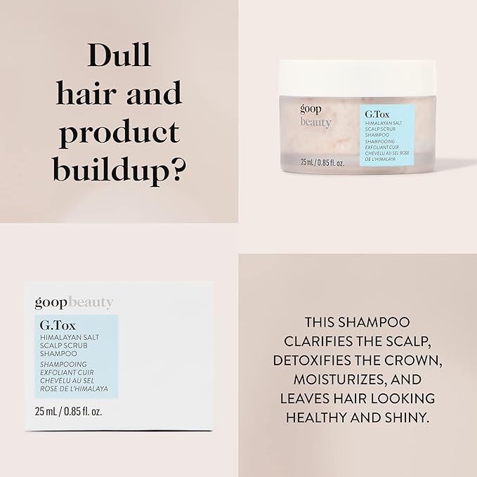 goop Beauty Scalp Scrub Shampoo | Exfoliator to Dexofiy & Purify | Himalayan Salt & Rosehip Oil | Cleanses Hair of Product Buildup | 6.7 fl oz
