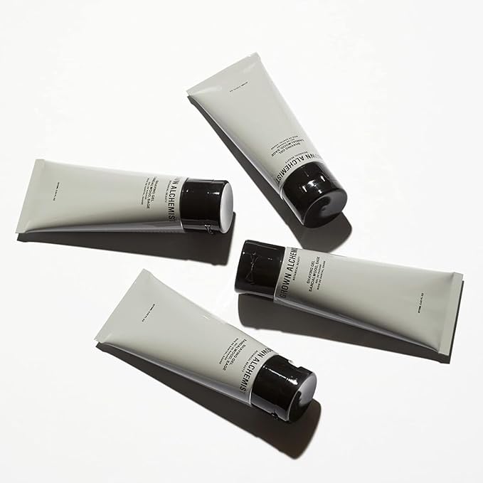 Grown Alchemist Refreshed & Ready Trio Bundle for Men. Shaving Gel+Exfoliating Polishing Cleanser+Hydra Restore Day Cream