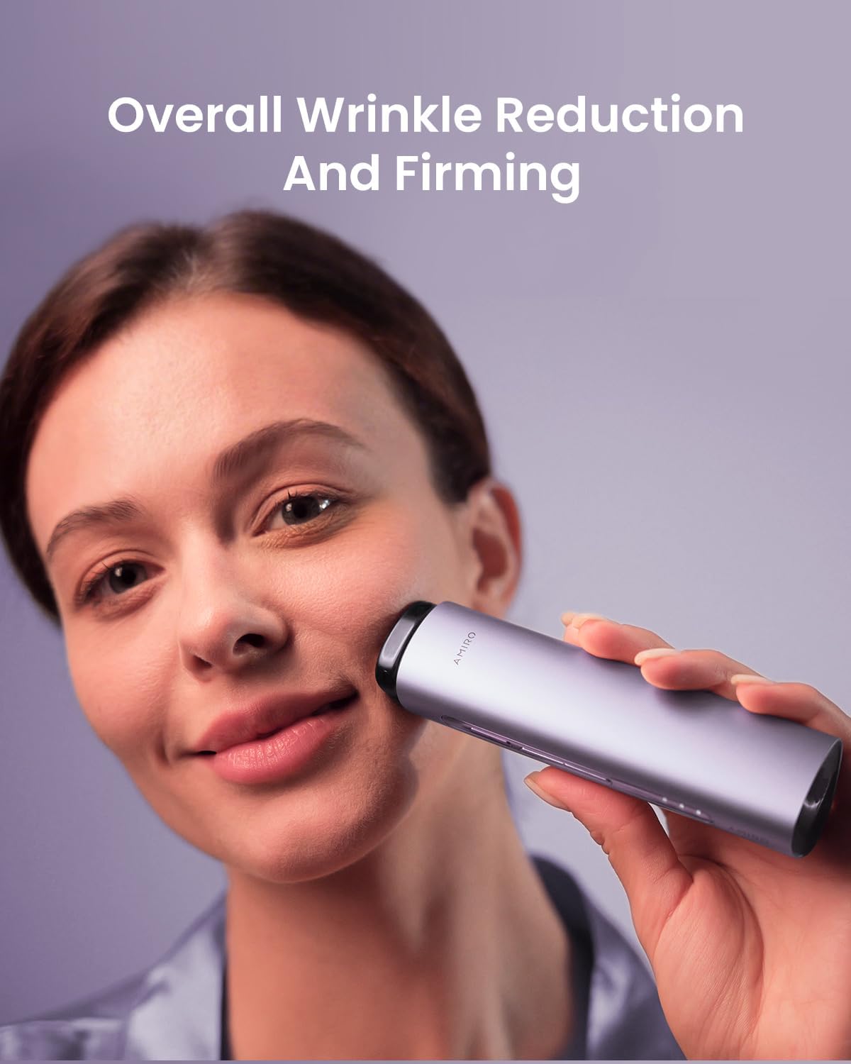 AMIRO R3 Turbo Facial Device, Precision Firming and Fine Line Smoothing Tool for Full Face, Eye Area & Jawline at-Home Therapy Purple