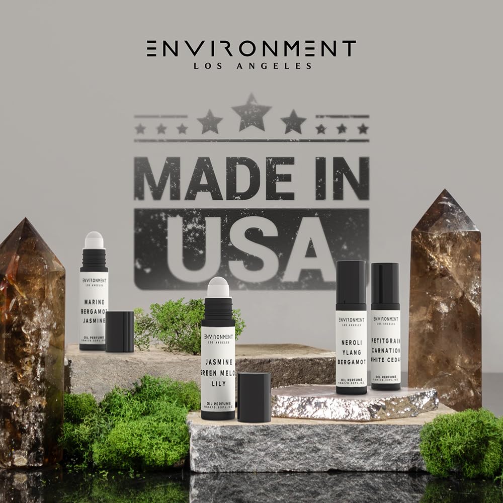ENVIRONMENT Inspired by 5-Star Hotels MRT 10ml Roll-on Perfume (Grapefruit | Red Currant | Jasmine) Body Oil Fragrance, Roll On Oil, Body Fragrance for Women & Men, Luxury Scents, Vegan & Cruelty-Free