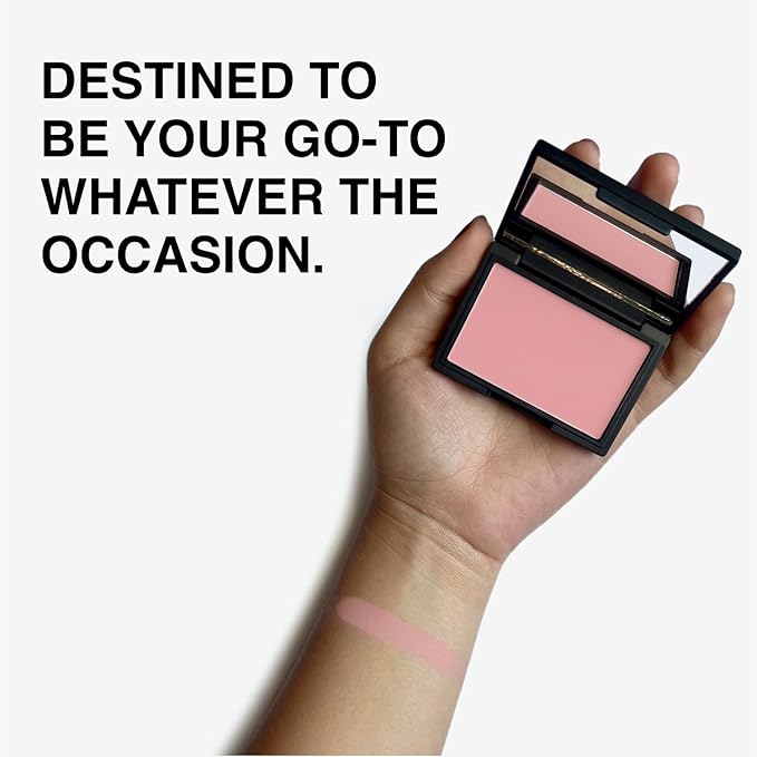 Makeup Powder Blusher - "Cotton Candy" - 4g / 0.141oz - Pigmented, Buildable, Lightweight Powder Blush for a Radiant, Healthy, Natural Glow. Versatile Shade - Dusty Pink - Matte