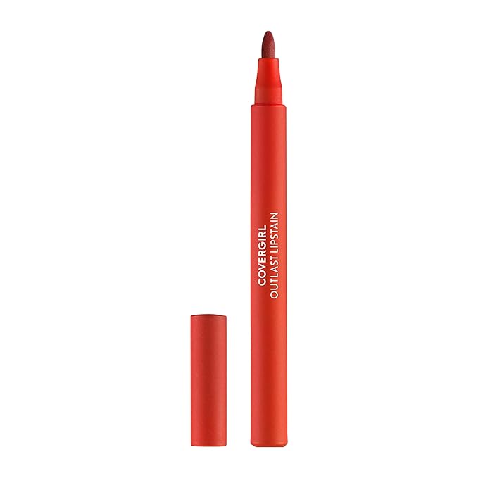 COVERGIRL Outlast Lipstain Bundle - Tangelo 25 & Canyon 35 Shades, Vegan Formula