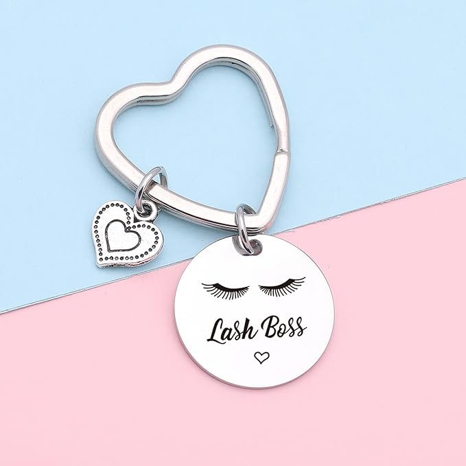 Lash Boss Appreciation Jewelry Beauty Lashes Girl Jewelry Daughter Gift Best Friend Keychain