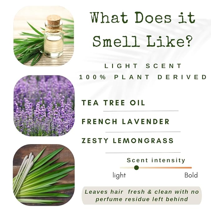 Shampoo Bar and Conditioner with Travel Tins | Lemongrass, Lavender, Tea Tree Oil | Clarifying & Growth | For Oily Hair | USA 2-pk