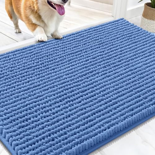 OLANLY Dog Door Mat for Muddy Paws 30x20, Extra Absorbent Chenille Mud Mat by OLANLY