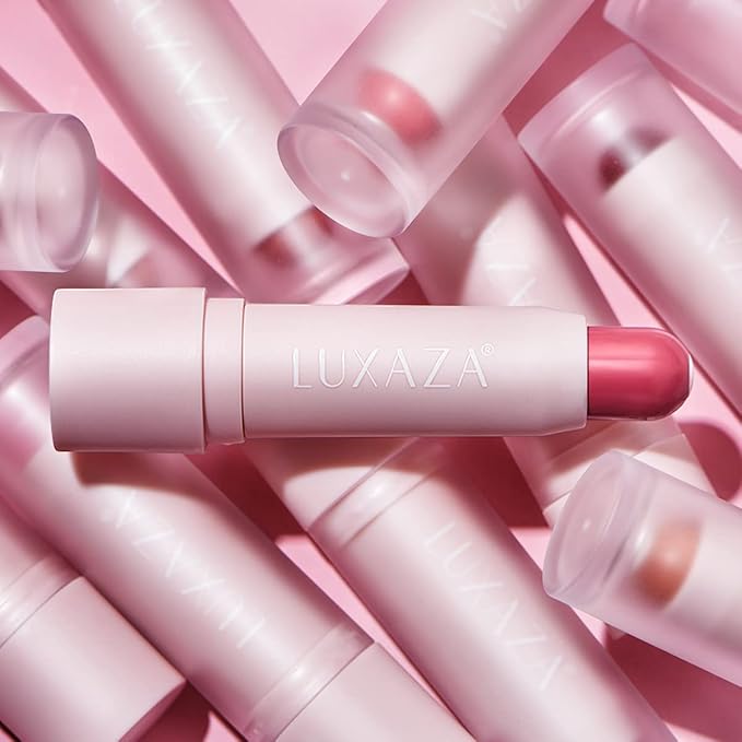Tinted Lip Balm Chapstick with Color, Natural Semi - Gloss Finish, Hydrating/Coloring 2 in 1 Moisturizer Lip Stick for Girls & Women #04 Hot-Pink