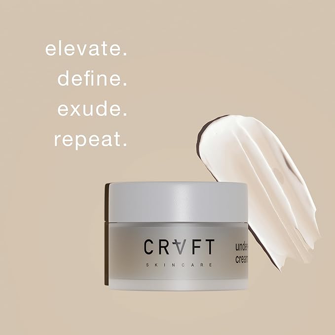 CRVFT Under Eye Cream | Brighten Dark Circles/Reduce the Appearance of Puffy Eyes | Peppermint Scented w/Caffeine | 30-Day Supply [.25 ounces]