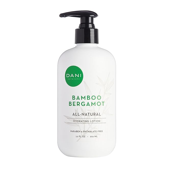 Naturals Hand & Body Lotion - Clean Bamboo Bergamot Scented, Deep Hydration Lotion for Dry Skin, With Shea Butter & Aloe Vera, Natural & Organic Ingredients, Paraben-Free, 12 Oz