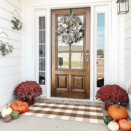 Buffalo Plaid Outdoor Rugs, Layering Rug by BOTTA