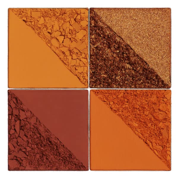 Juvia's Place Rebel Quad Honey Eyeshadow Palette - Professional Eye Makeup, Pigmented Eyeshadow Palette, Makeup Palette for Eye Color & Shine, Pressed Eyeshadow Cosmetics, Shades of 4