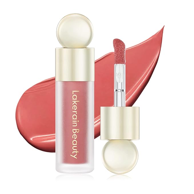 MEICOLY Matte Dewy Liquid Blush,Super Natural Cream Blush Stick for Cheeks,Silky Smooth Soft Pinch Long-Lasting Waterproof and Sweat proof Blush Makeup,Cruelty-Free,04 Joy,Orange Red