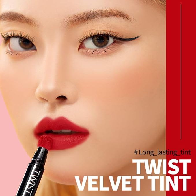 PASSIONCAT Long Lasting Lip Stain for Lips and Cheek Tint | High Pigment Color | lightweight Matte Finish | Weightless | Full Coverage | Twist Velvet Tint #2 (No.2)