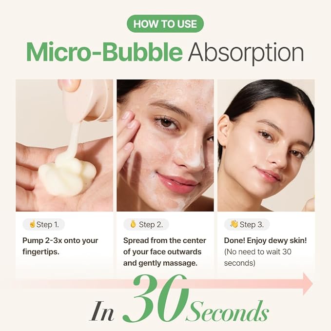 MENOKIN 30 Seconds Quick Bubble Mask [CLEAR] - [Cica] in Micro-bubbles For Soothing & Skin Strengthening, Hydration, Clearer Complexion, Korean Skin Care Essential, 70 Uses, 3.21 fl.oz