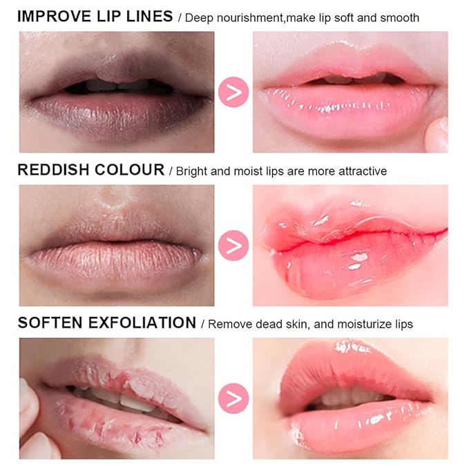 Sleeping Lip Mask, Long-Lasting Nourish & Hydrate Lip Mask, Lip Balm, Lip Oil, Lip Skin Care, Hydrating, Moisturizing Lip Lines Night Sleep Care Lip Anti-chapped Lip Cream (03# Grapefruit)