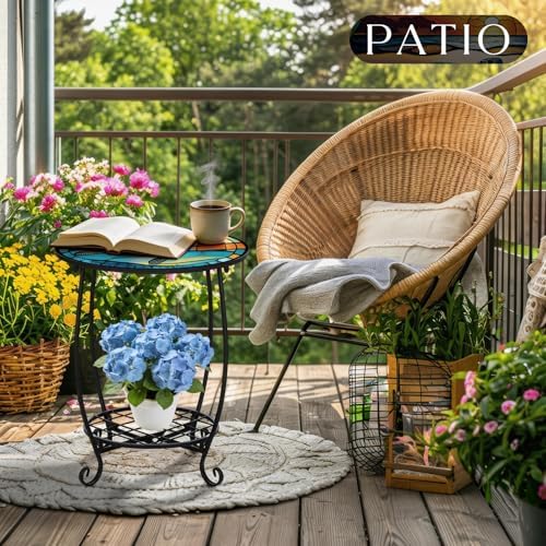 Cinnvoice Outdoor Side Table Small End Patio Porch Table - Image 2