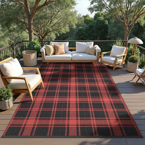 GENIMO Outdoor Rug, Waterproof Plastic Rugs - Image 4
