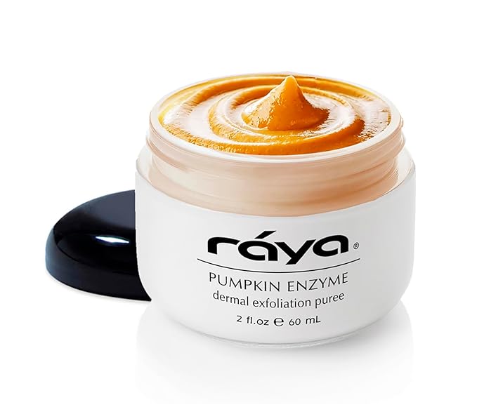 Raya Pumpkin Enzyme Facial Puree (127) | Gentle and Exfoliating Treatment for All Skin | Reduces Fine Lines and Minimizes Pore Size