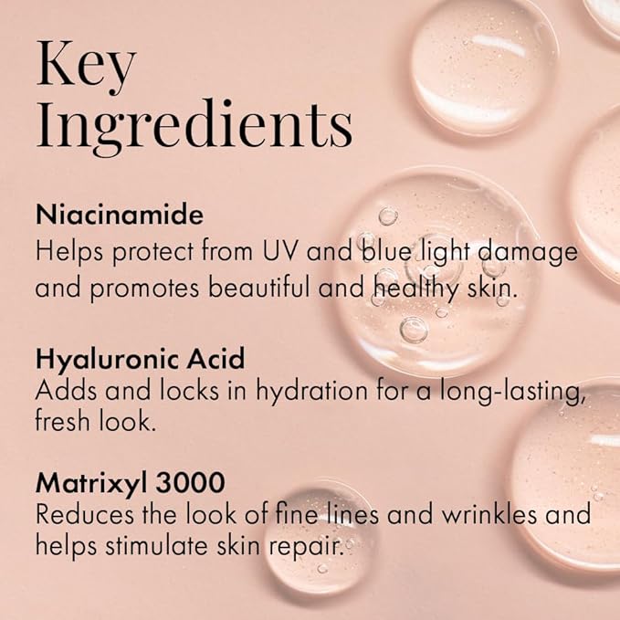 Jerome Alexander My Color Self Adjusting Full Coverage Foundation Makeup with Kabuki Brush (Light)